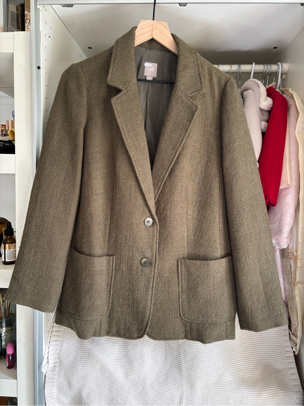 J. Jill Olive Green Women's Blazer Jacket
